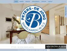 Tablet Screenshot of petersdejong.nl
